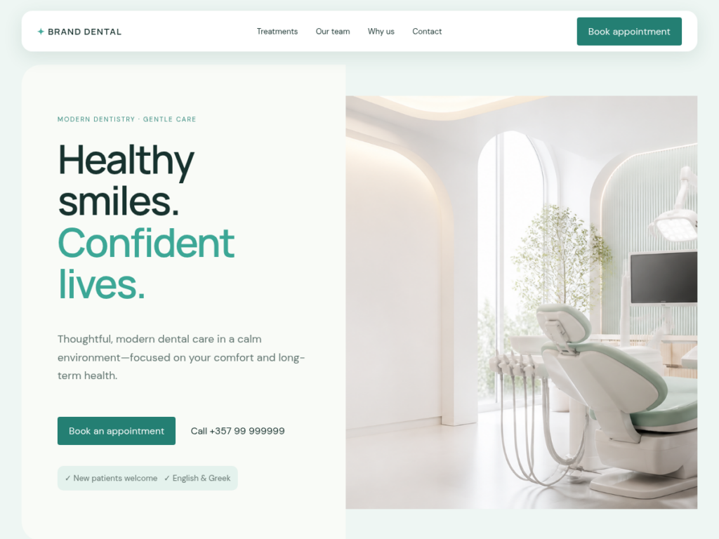 Dental Clinic website preview