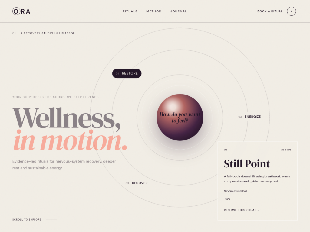 Wellness & Recovery website preview